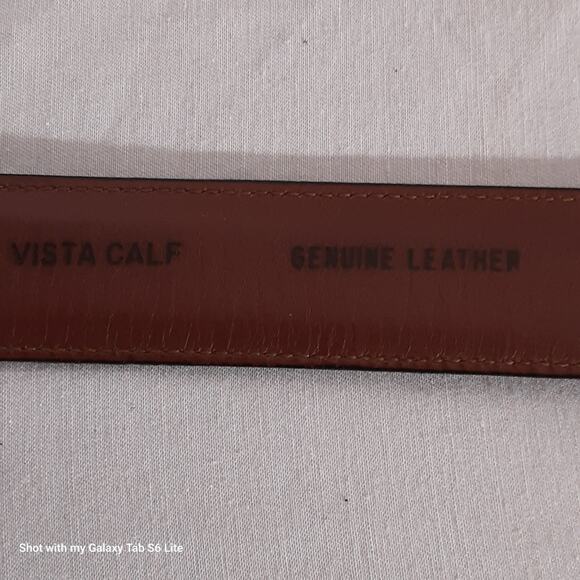 Boyd's Mens Belt 40 Waist Handmade USA Burgundy Brown Genuine Leather - Picture 8 of 13